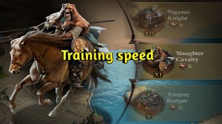 Clash of King 2020 : speed training troop