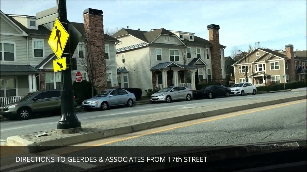 DIRECTIONS TO GEERDES & ASSOCIATES FROM 17th STREET