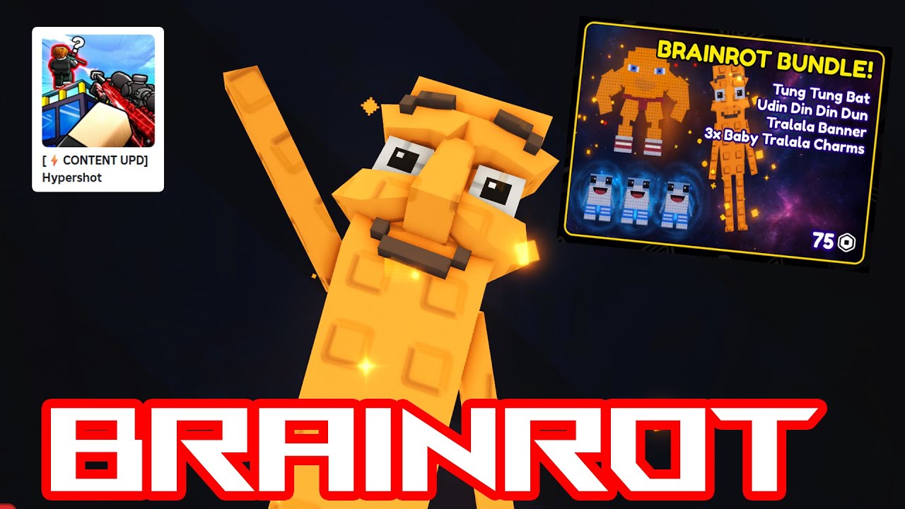 อาวุธสุดปั่น Brainrot Bundle แมพ Hypershot | ROBLOX - YouTube