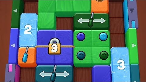 Wood Away Block Jam Level 222 Game Walkthrough Solution