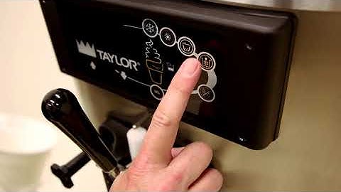 Taylor C708 & C716 Soft Serve Draining Product from the Freezing Cylinder