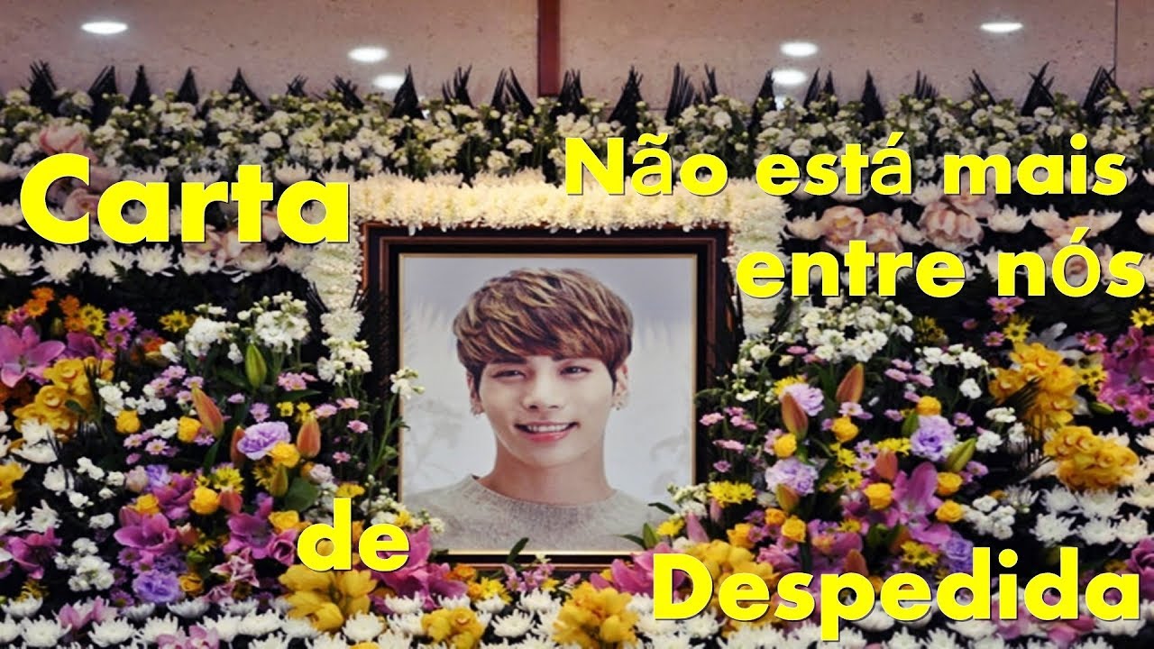 [RIP] Carta de despedida de JongHyun - Descanse em Paz 