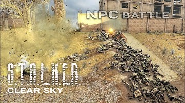 Monolith faction under massive Army attack - S.T.A.L.K.E.R. Clear Sky - NPC battle №5