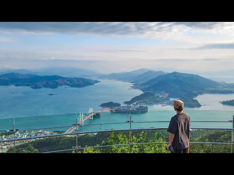 [4K] 경남 사천 배낭여행 / 바닷가 풍경 / 뚜벅이 여행 / Korean Landscape / Korea Travel