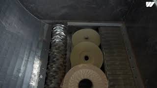 WEIMA Shredder WLK 1500 shreds film rolls