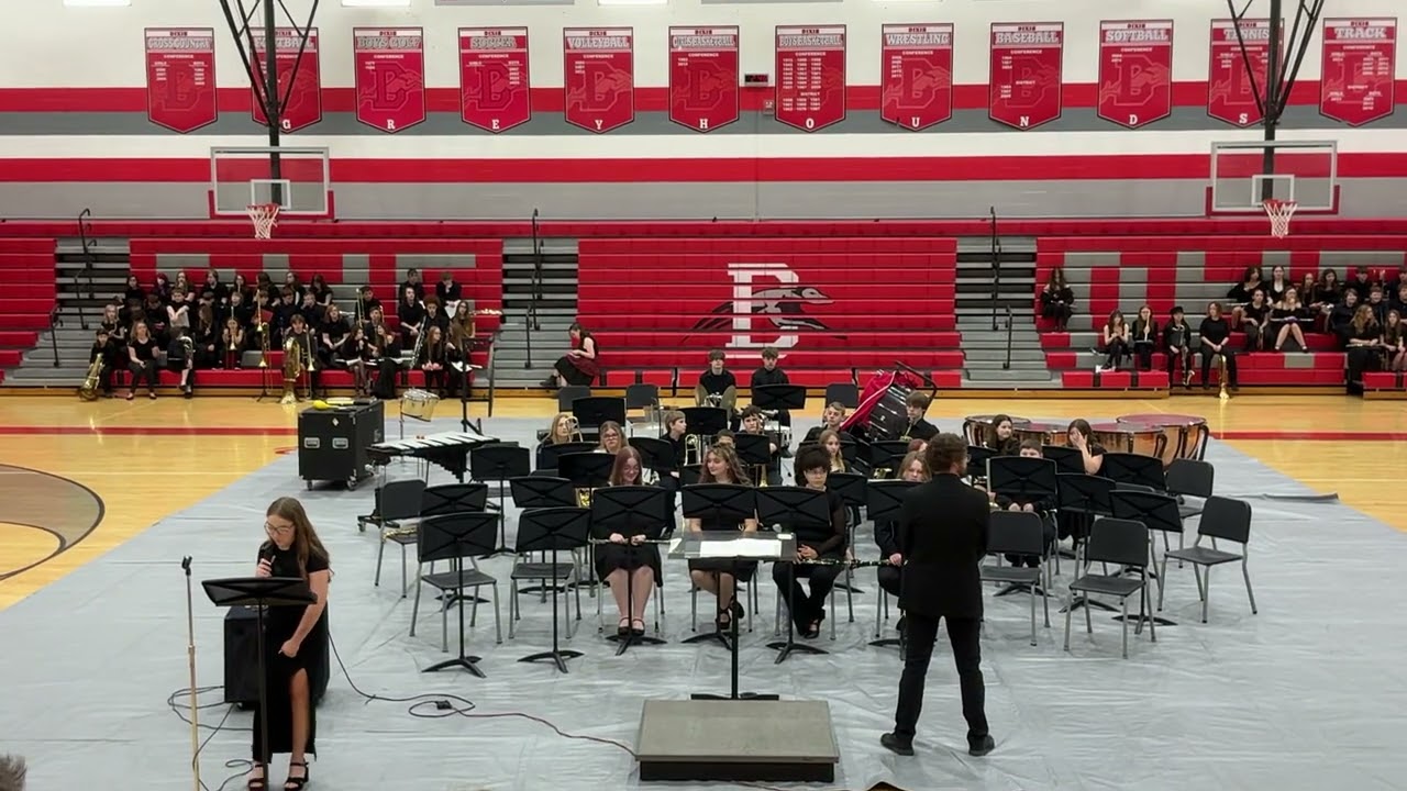 Dixie Middle School 6th Grade Band New Lebanon Ohio 3/8/2026