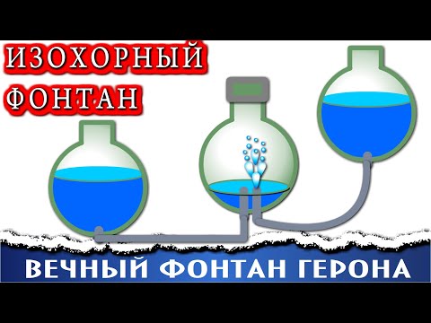 Видео: 🌑 Вечный ИЗОХОРНЫЙ фонтан Герона Абсолютно без насосов и электричества