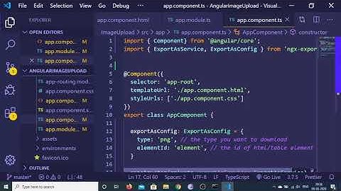 Angular 9 Export HTML as PNG File Using ngx-export-as Library 2020
