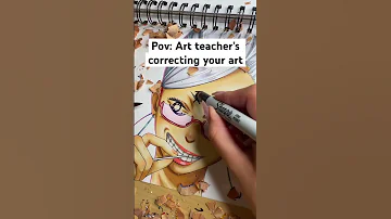 POV ART TEACHER S CORRECTING YOUR ART Shorts Drawing Pov 