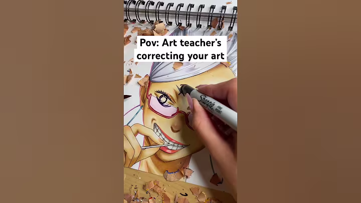 POV: ART TEACHER’S CORRECTING YOUR ART #shorts #drawing #pov