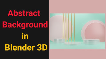 Learn to make 3d Abstract Background in blender 3d