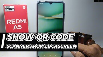 How To Show QR Code Scanner From Lockscreen On Redmi A5