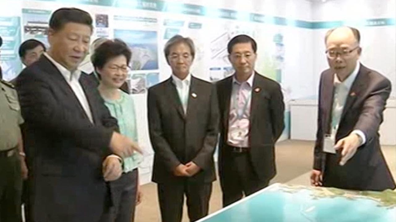 President Xi Jinping inspects Hong Kong infrastructure projects