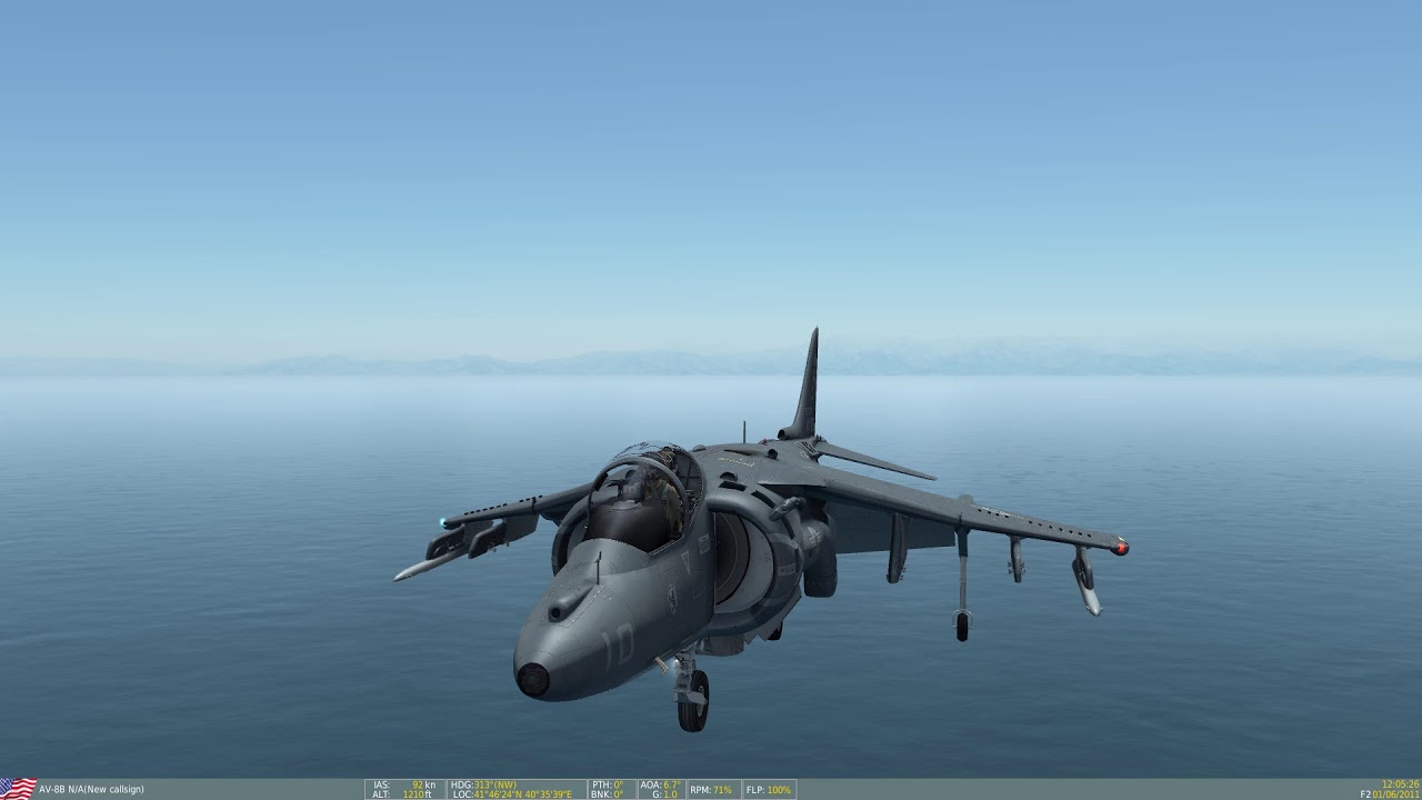 DCS Harrier Landing LHA - YouTube