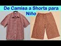 Convierte una Camisa en Shorts para Niño
