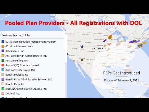 Pooled Plan Provider Registrations