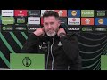 Pressekonferenz der Shamrock Rovers vor dem Conference League-Spiel beim SK Rapid