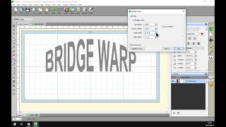 VinylCut 5 Software Bridge Warp Feature to make a Bridge Type Design, Step by Step Video screenshot 2