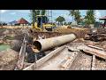 FULL Update Removing Clearing Waste & Filling a Flooded Area BY SHANTUI Bulldozer Operation