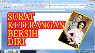 SURAT KETERANGAN BERSIH DIRI / LINGKUNGAN (BERKAS SYARAT MENIKAH ANGGOTA POLRI)