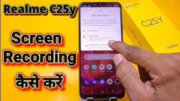 How To Screen Recording in Realme C25y, Realme C25y Screen Recording, Realme c25y screen recorder