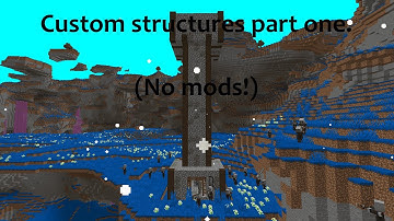 Custom Structure Data Pack Tutorial 1 - Single Template Structures (Minecraft Java edition)