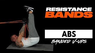 Fire up those Abs | Banded V-Up with Resistance Bands