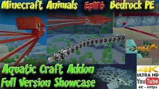 Aquatic Craft Addon Full Version Showcase Download BedrockPE Minecraft Animals Ep176 screenshot 5
