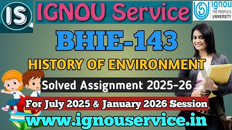 IGNOU BHIE-143 Solved Assignment English Medium 2025-26 For July 2025 and January 2026 Session