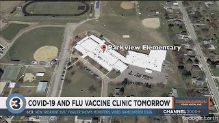 COVID-19, flu vaccine clinic held Friday at Parkview Elementary School