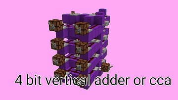 vertical adder or cca tutorial (bedrock)