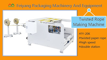 Twisted Paper rope making machine for paper bag handles making