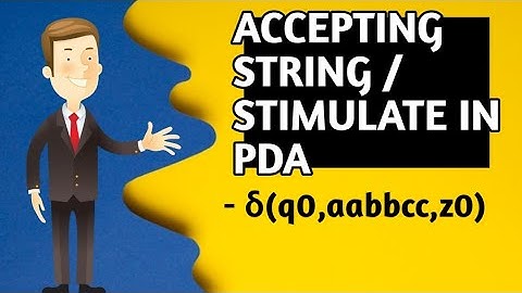 🎯string Accept in Push-down Automata | PDA | input stimulation of string | stimulate | anbn | #toc
