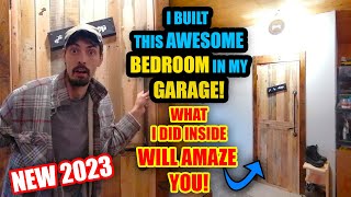 I Built this Bedroom in my Parents Garage! DIY* Garage Bedroom!