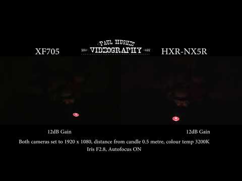 Canon XF705 & Sony HXR-NX5R Low light Test 1 - ** USER REVIEW**