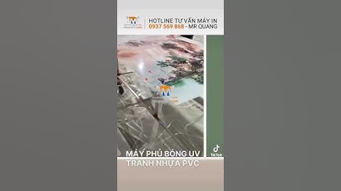 Máy phủ bóng UV tranh nhựa PVC | MayInUV.com | 0937 569 868
