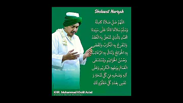 Sholawat nariyah yang langsung di baca oleh Sang Maha Guru KHR Muhammad Kholil As'ad