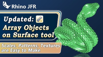 How to Make Snake Scales, Patterns, Textures in Rhino JFR | 3D Jewelry Design | Jewelry CAD | Matrix