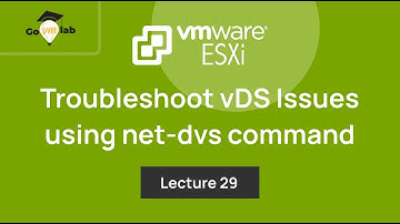 Teaser of Lecture No 29. ESXi Networking Secrets Revealed: Troubleshooting vDS Issues using net-dvs