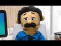 Job interview  awkward puppets