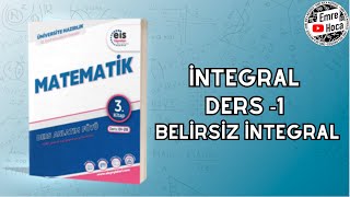 Beli̇rsi̇z İntegral Konu Anlatim Ders -1