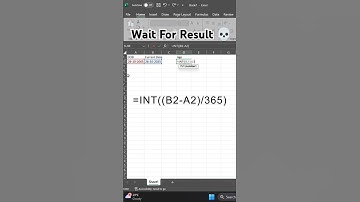 Age Calculating Formula in Excel Full Tutorial 🚀 #excel #shorts