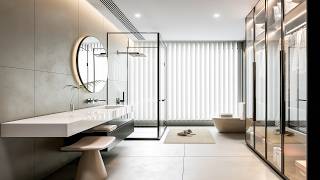 Contemporary Bathroom Design Setup | 4K Tour | 3D Model Full Scene Download