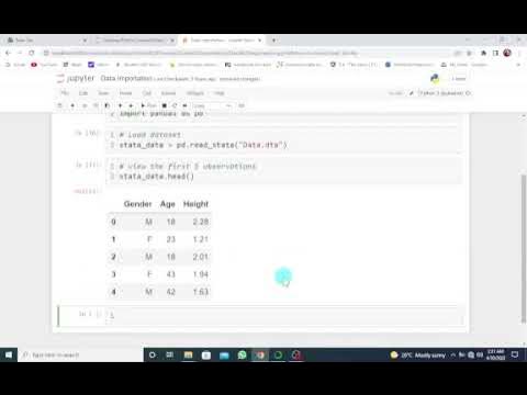 How to Import/Read Data Files in Python || Reading/Importing STATA ...