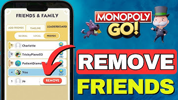 How To REMOVE Or DELETE Friends On Monopoly GO