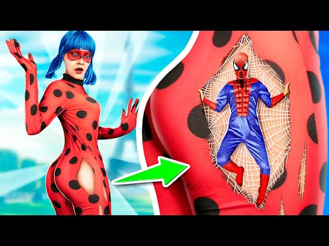 From Nerd To Ladybug / What If Gadgets From Tik Tok Were Superheroes!