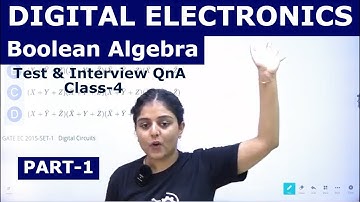 DIGITAL ELECTRONICS Test & Interview QnA Class-4 | BOOLEAN ALGEBRA Part-1 | Visit www.vlsiforall.com