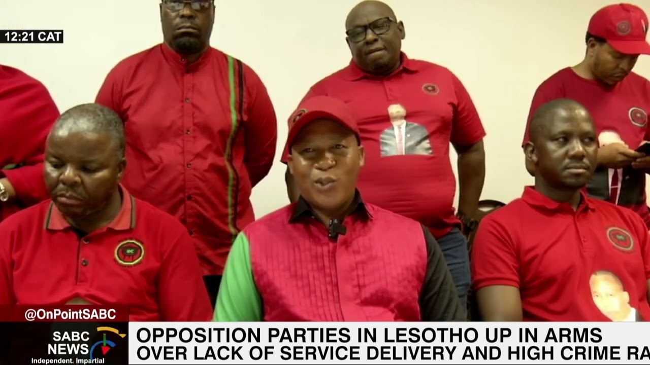 ⁣Opposition parties in Lesotho up in arms over lack of service delivery and high crime rate