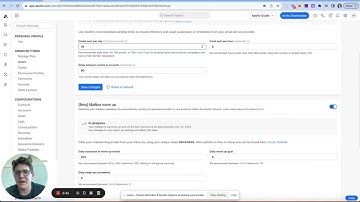 Warming Emails in Apollo.io
