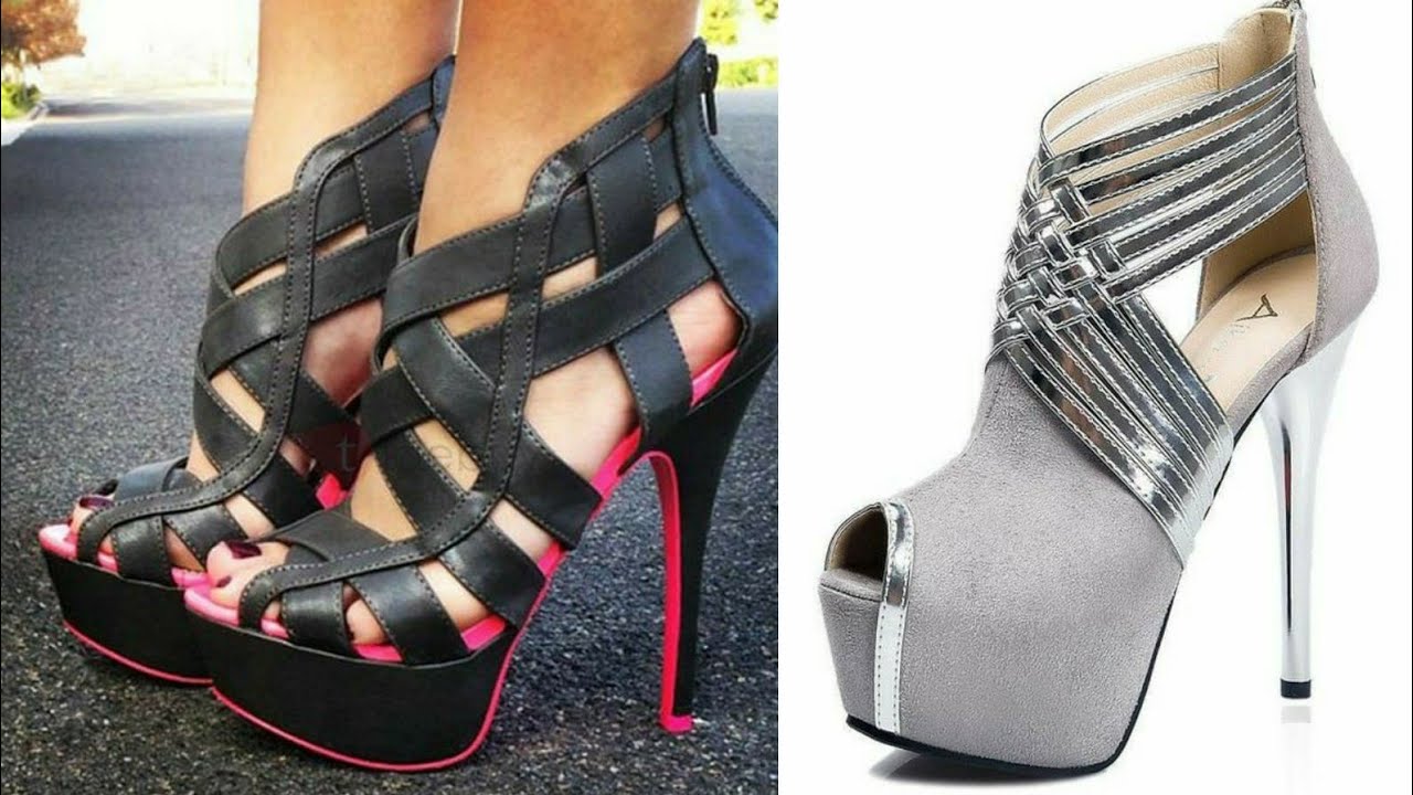 alluring collection of patents leather open toe red sole heels YouTube